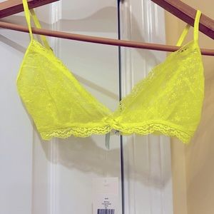 Eberjey Neon Yellow Lace Bralette